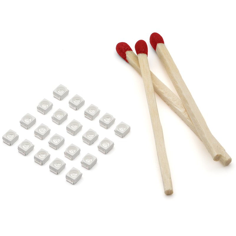 20 Pieces of PLCC-2 Surface Mount LEDs, 3528 Size SMD