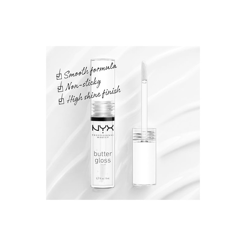 NYX MAQUILLAJE PROFESIONAL Brillo de mantequilla, brillo de labios no