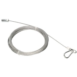 KOTARBAU® Chimney Brush Steel Pull Rope 10 m Diameter 3 mm with Clamp and Thread