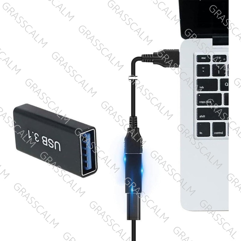 GRASSCALM USB-C Female to USB-A Female Converter Adapter, 6 Pack