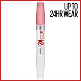 Maybelline Super Stay 24, 2-Step Liquid Lipstick Makeup, Long Lasting Highly Pigmented Color with Moisturizing Balm, So Pearly Pink, Coral Pink, 1 Count