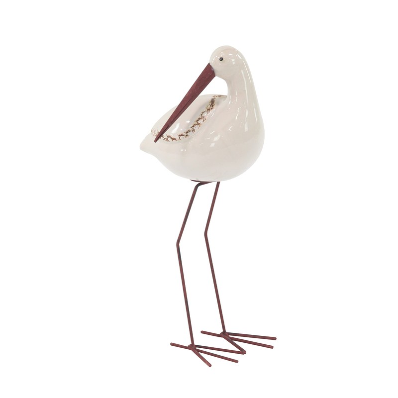 Deco 79 Ceramic Bird Decorative Sculpture Home Decor Statues, Set