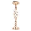 Table Candlestick Ornament Iron Twisted Curb Candle Holder Decorative Ornament