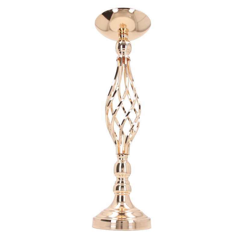 Table Candlestick Ornament Iron Twisted Curb Candle Holder Decorative Ornament