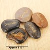 ROCKIMPACT 12pcs Gratitude Inspiration Rock Engraved Pocket Stone Natural River