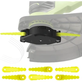 AC052N1 2-in-1 Pivoting Fixed Line and Bladed Head ACFHRL2 - Compatible with Ryobi 18V, 24V, and 40V String Trimmers, Fits for RY40210, RY40210A with 6 Replacement Blades