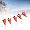 5 PCS Ice Fishing Jigs Kit Winter Fishing Perch Hooks