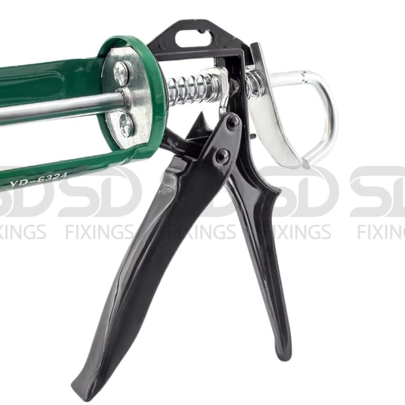 SDFIXINGS Heavy-Duty Caulking Gun, Extra Strong Professional Applicator for High-Viscosity