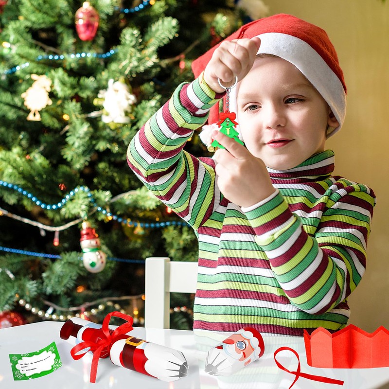 ZALAON Christmas Cracker Kit, 12 Pieces Toy Box Cracker for