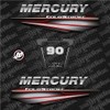 411 Decals Aftermarket Replacement for Mercury 90 (2014-2018) Red Outboard