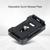 Adjustable Quick Release Plate with Anti Twist Clamp Tripod Adapter