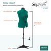Dritz Sew You Adjustable Dress Form M/L, Sizes US 12–18,