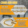 SENKEYFE V Bridle Tow Chain|G80-5/16 Inch × 3 Foot Bridle