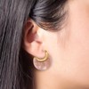 Acrylic Hoop Earrings for Women Bohemia Resin Earrings Geometric Statement