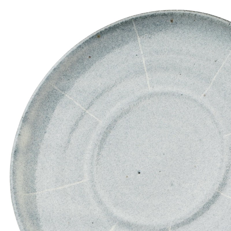 Marui Pottery MR-3-4399 Shigaraki Ware Hechimon Cup & Saucer, Capacity: