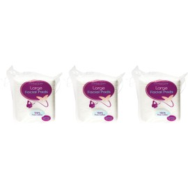 Happy bees Bundle Cotton Tree Large Oval Cotton Wool Pads 40 per pack (Triple Pack)