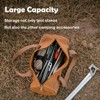 Tentogala Tent Stakes Bag, Double Layer Tent Pole Pegs Storage