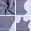 Japanese Style Soft Cotton Linen Apron with Two Side Pockets,