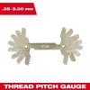 Milwaukee 49-57-5012 0.35-3.00 mm Metric Thread Pitch Gauge