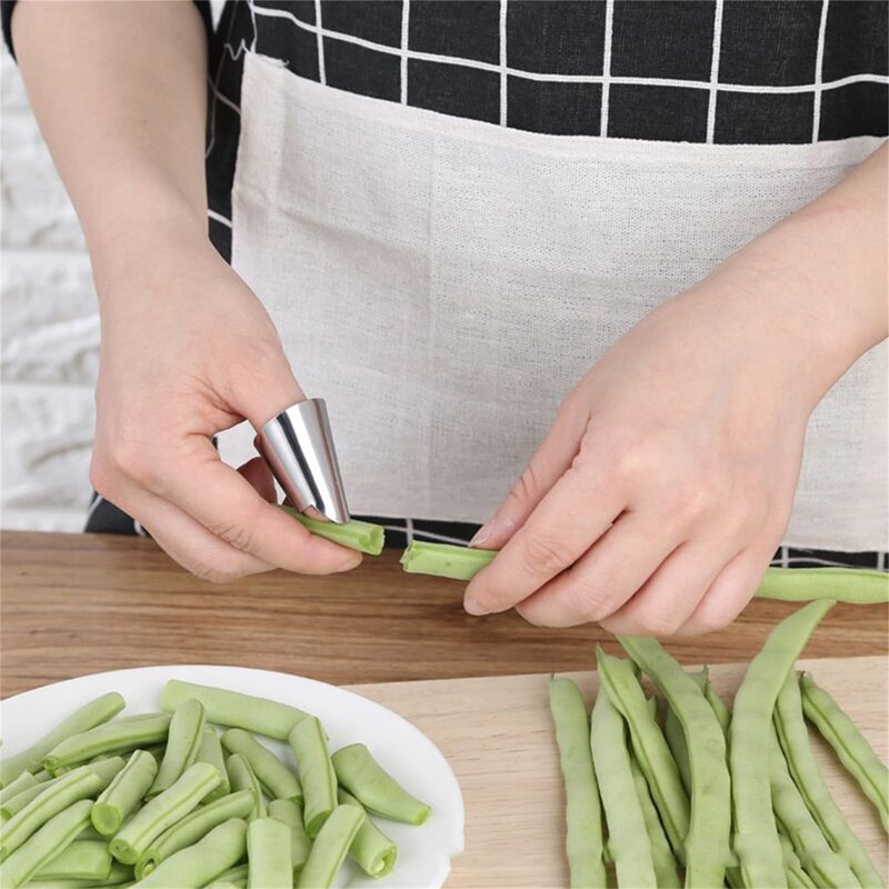 Finger Guard Shelling Nail Cover Stainless Steel Protector Stainless Steel