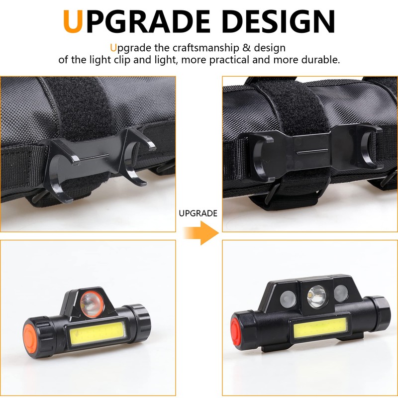 RERPRO Roll Bar Grab Handles with Dome Light for Jeep