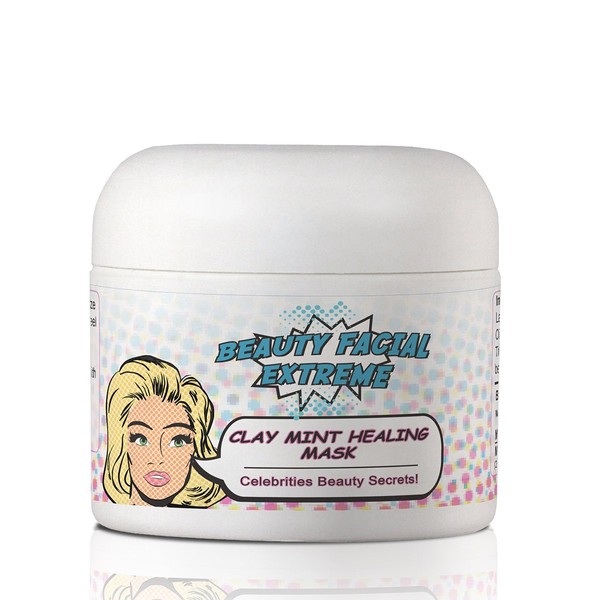 Acne Treatment Clay Mask- Clears Away Clogged Pores, Blackhead & Whitehead Pimples, Blemishes, Scars & Oily Skin for Face & Body. Ingredients Including Sulfur, Bentonite, Kaolin & Jojoba Oil.