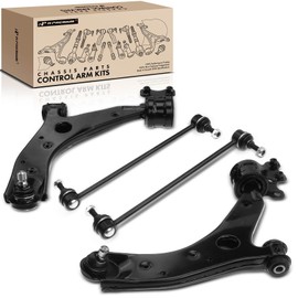 A-Premium Set of 4, Front Lower Control Arm, Sway Bar Link, Compatible with Mazda 3 2004-2009, 5 2006-2010 & 2012-2017