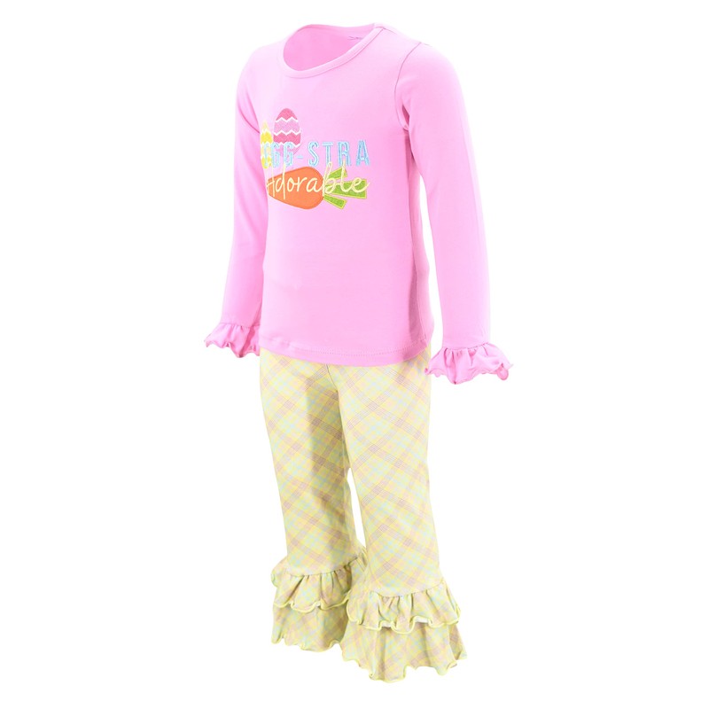Unique Baby Eggstra Adorable traje de Pascua con volantes para
