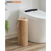 WAOHANAZ Bamboo Toilet Paper Storage Basket with Lid & Handle