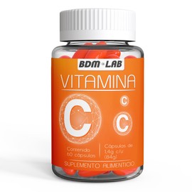 BDM LAB | Vitamina C | Suplemento alimenticio | Antioxidante | 60 cápsulas