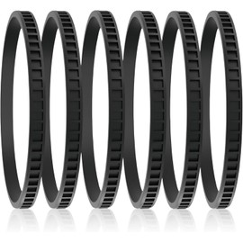 6 Pack 45-69-0010 Replacement Blade Pulley Tires for Deep Cut Band Saw - Compatible with 6230 6232-6 6238-20 2729-20, P-ortaband AO2807 6225 6238N - Rubber Drive Belt for Band Saw Wheels
