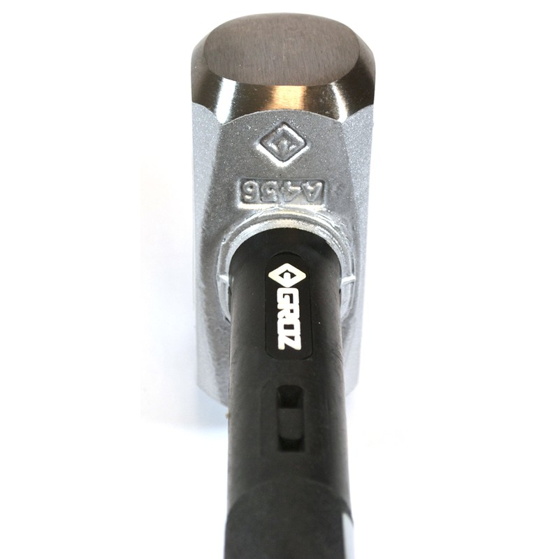Groz 34551 12" Indestructible Striking Hammer, 4 lb, Soft 30
