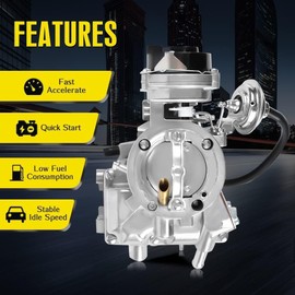 Carter1 Barrel Carburetor Fits For 1965-1985 Ford Engines: 4.9L(300Cu),4.1L (200Cu),3.3L (200Cu).Compatible With Ford Bronco,Fairmont,And Models F100,F150,F250,F350.D5Tz9510AG#Rsc-300A 6307S