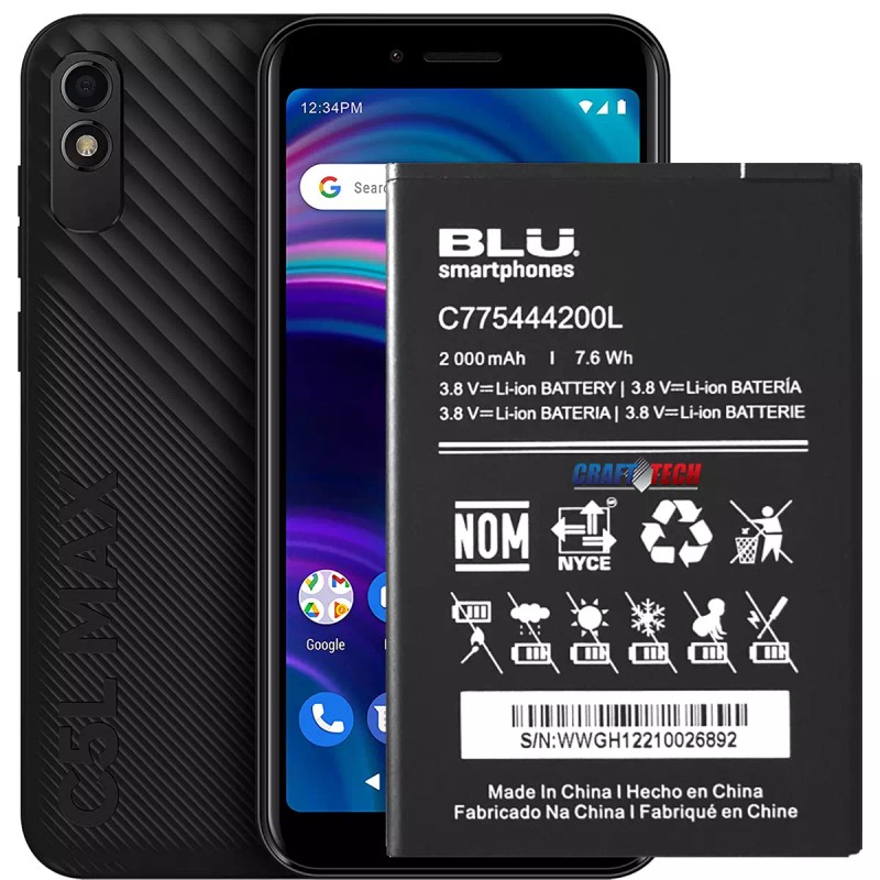 BLU C5L max Battery C775444200L Original OEM Blu battery for