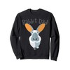 Cute Floppy Ear Rabbit Dad Fathers Day Gift Idea Sweatshirt