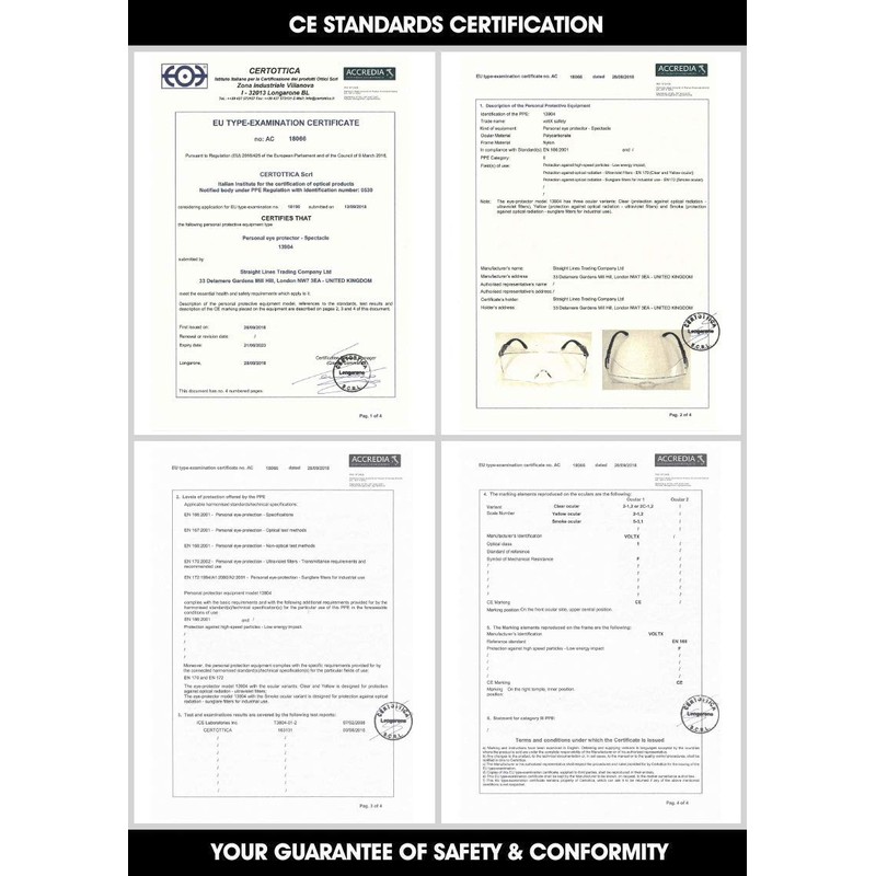 voltX 3 x OVERSPECS' Large Size, Industrial Safety Over Glasses