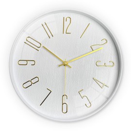 NUOVO Wanduhr 12 Zoll Moderne Heimdekor Weiße Wanduhren Einfache 3D Zahl Designwanduhr Silent Clock Batteriebetrieb Nicht-Ticking für Büro Küche Wohnzimmer Schlafzimmer Schule
