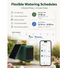 MOES Solar WiFi Hose Timer, 2-Zone Sprinkler Water Timer, Brass