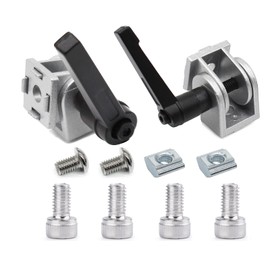 2 Sets 2020 Series Aluminum Extrusion Profile Die-Cast Zinc Alloy Flexible Pivot Joint Connector with Handles