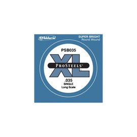 D'Addario PSB035 ProSteels Bass Guitar Single String, Long Scale, .035