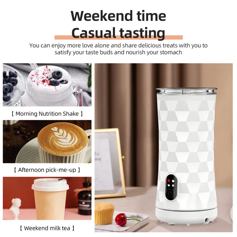 Electric Milk Frother 4-in-1 400W Automatic Hot and Cold Foam