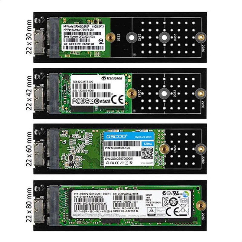 Adaptador Ssd M.2 Ngff Y Ssd M.2 Nvme A Ssd