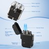 TOPAKY Torch Lighter, Waterproof Windproof Dual Flame Butane Lighter, Refillable