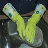 P:31 Maison Reusable Waterproof Household Latex Cleaning Gloves, Long Cuff,
