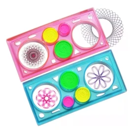 Veraly Duo Espirografo Clásico Multifuncional Regla Figuras Dibujos Color Al Azar