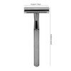 Men Manual Razor Zinc Alloy NonSlip CloseFitting DoubleSided Blade Shaving