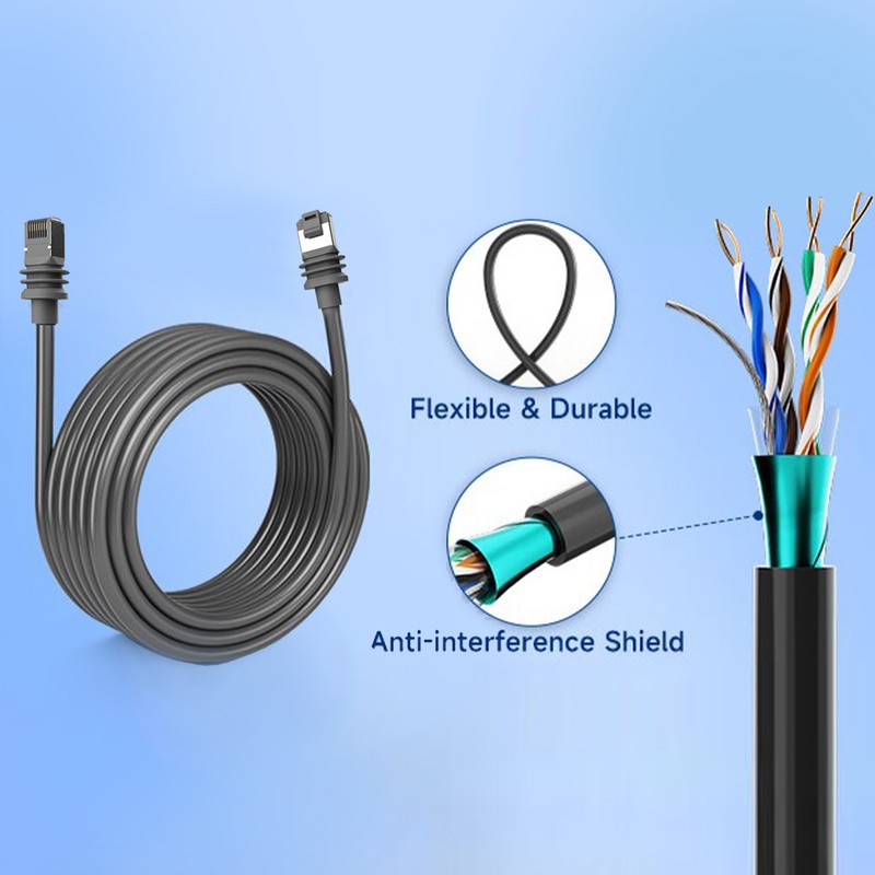 for Starlink Cable IP68 Waterproof 1200Mbps Smooth Transmission Extender Cable