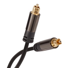 PX&PWR Optical Audio Cable (6.6FT), Fiber Optic Wire with Durable 24K Gold-Plated, Male to Male Digital Audio Optical Cable for Home Theater, Sound Bar, TV