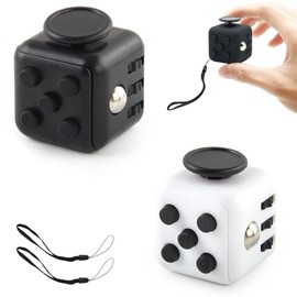 2PCS Cubo Anti Juguetes antiestres, Estrés para Adultos con 6 Funciones (Girar/Presionar/Deslizar) - Alivia Ansiedad y Estrés déficit de atención, Ideal para Hogar - Fidget Cube Toys