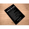 Pool Rules - Black & White/Blue & White Sign for